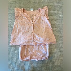 H&M baby eyelet outfit. 18 months